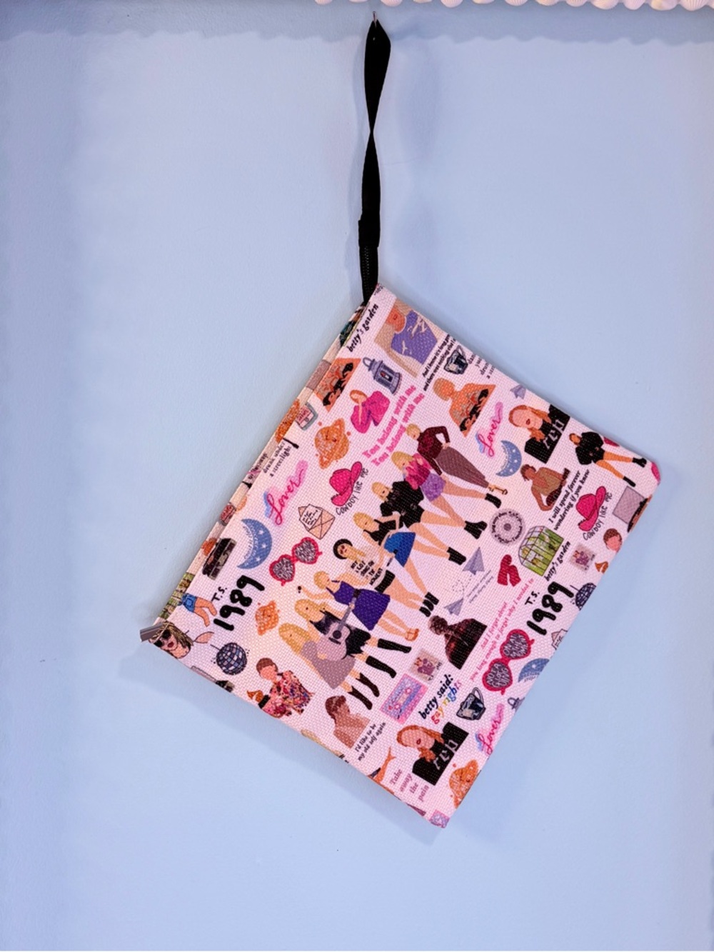 NWOTSource Unknown Wristlet Pouch with Multicolor Taylor Swift Era Tour Graphics - Picture 5 of 9